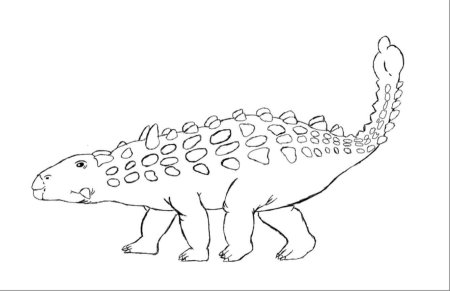 Раскраска лего Анкилозавр