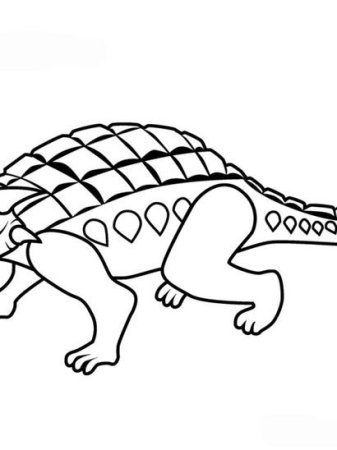 Анкилозавр рисунок для детей