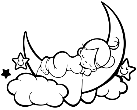 Сон раскраска для детей