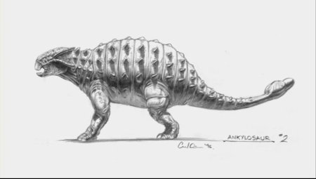 Анкилозавр контур
