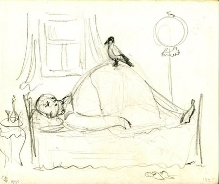 Рисунок на тему колыбель карандашом