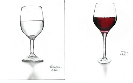 Рисунок поэтапно вино (40 фото)