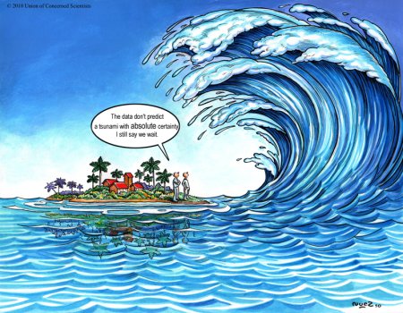 Нарисовать ЦУНАМИ