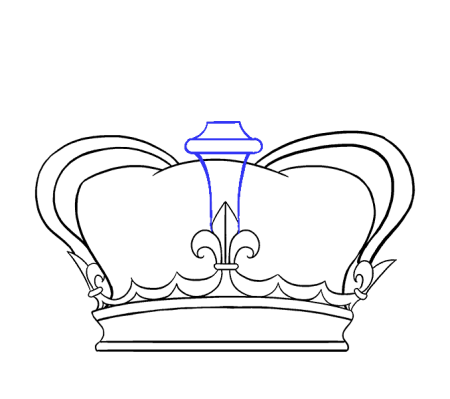 Корона в руке рисунок
