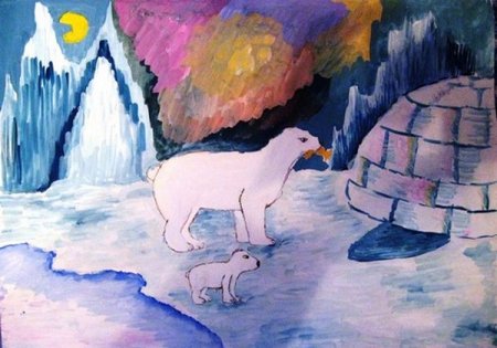 Рисование Северный полюс
