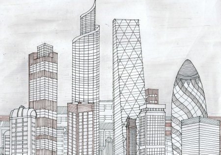 Раскраска небоскреб Бурдж Халифа