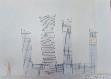 Башни Петронас Малайзия срисовать
