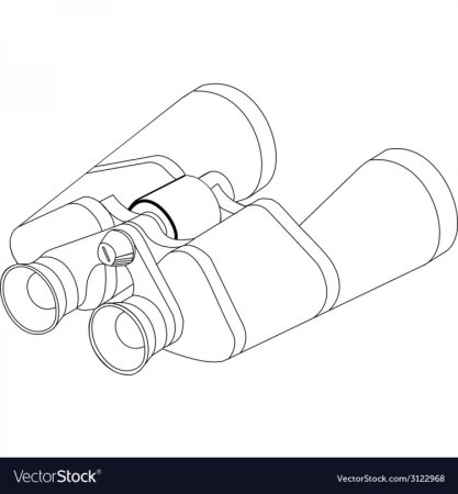 Бинокль раскраска