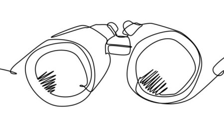 Бинокль нарисовать