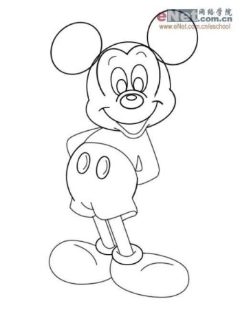 Как нарисовать Микки Мауса карандашом