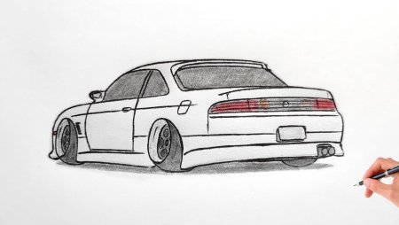 JDM машины рисунки карандашом