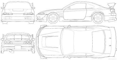 ВАЗ 2107 контур спереди