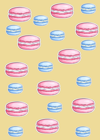 Макаруны рисунок карандашом