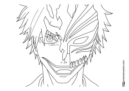 Рисунок Ичиго банкай