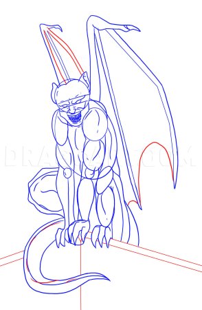 Горгулья карандашом