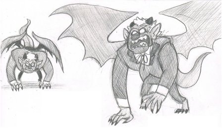 Горгулья раскраска