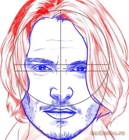 Как нарисовать Джонни Деппа