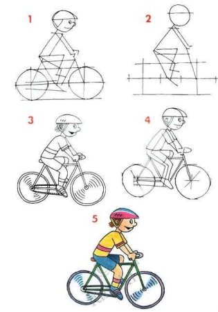 Жар птица поэтапное рисование