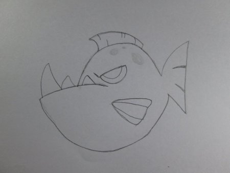 Пиранья карандашом