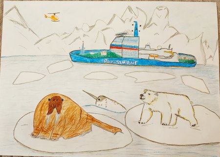 Детский рисунок Арктики