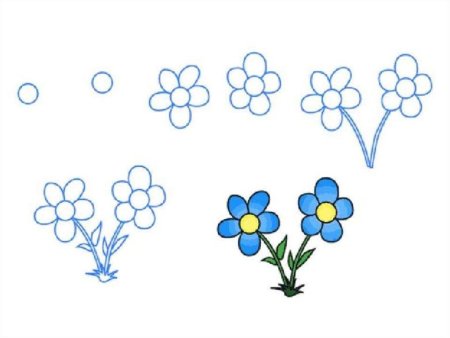 Рисование цветов для детей
