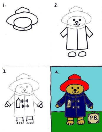 Срисовка Паддингтона