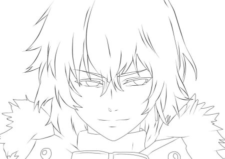 Шу Сакамаки рисунок