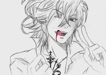 Дьявольские возлюбленные Аято карандашом