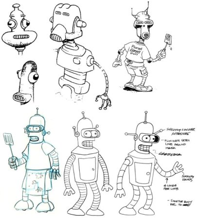 Робот Бендер чертежи