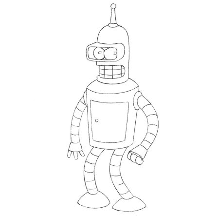 Скетчи карандашом Симпсонов