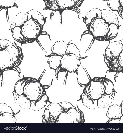 Хлопок акварель на прозрачном фоне