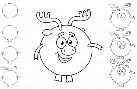 Этапы рисования Совы