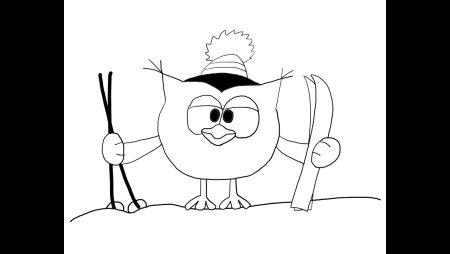 Поэтапное рисование Совы