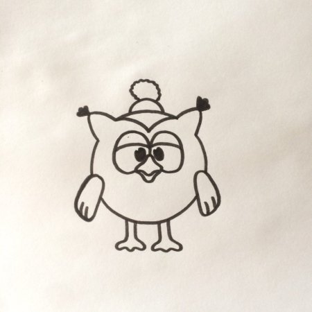 Рисуем смешариков Савунья