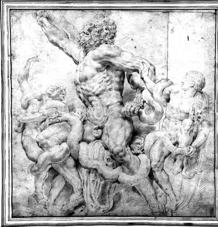 Лаокоон гипсовая голова