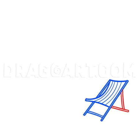 Шезлонг карандашом