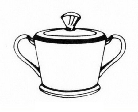 Сахарница раскраска