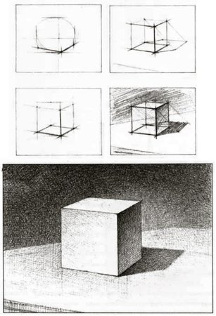 Построение Куба в перспективе