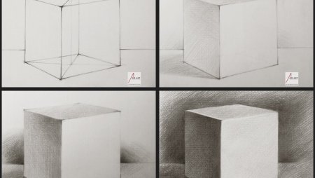 Академический рисунок куб поэтапно (53 фото)