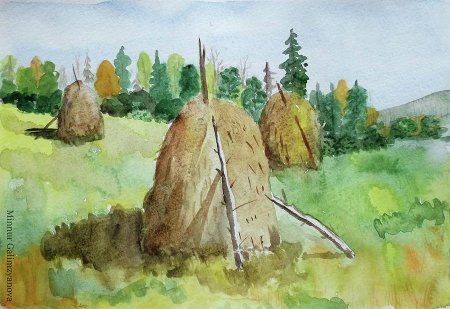 Сенокос рисунок