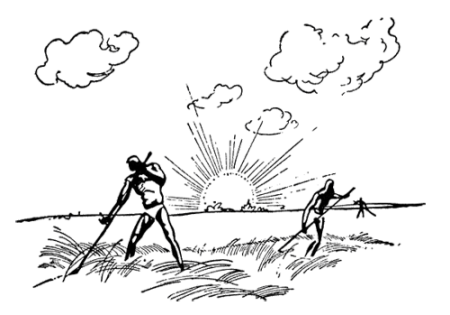 Рисунок на тему Косцы