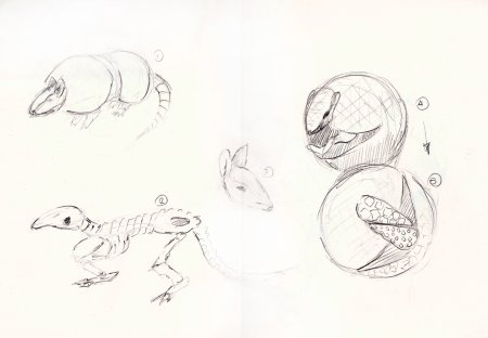 Броненосец зарисовка