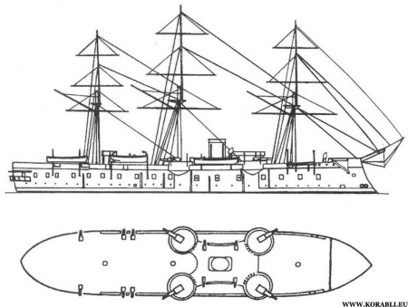 Рисунок карабля я мато вид с боку