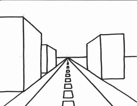 Линейная перспектива рисунок