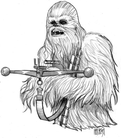 Звёздные войны Чубакка рисунок