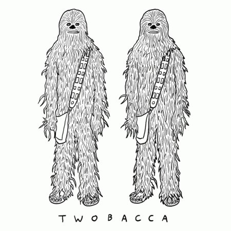 Чубакка карандашом