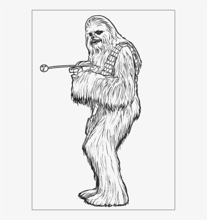 Раскраски Звёздные войны Чубака