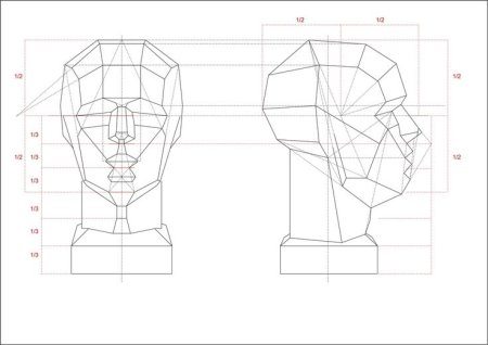 Обрубовка головы пропорции