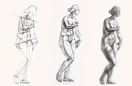 Николай ли Наброски человека