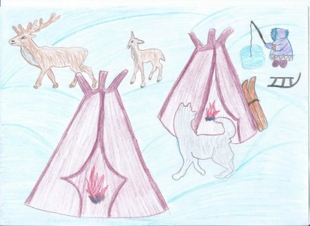 Рисунок на тему Югра